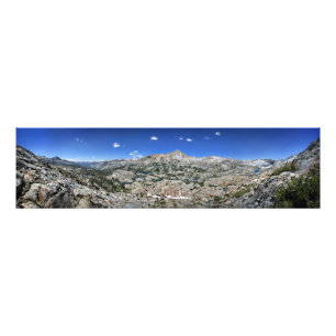 Medley Lake Basin Panorama from High - Sierra Photo Print