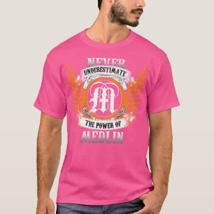 Medlin Name Shirt Never Underestimate The Power Of