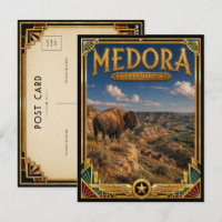 Medora North Dakota Vintage Art Deco Golden Age