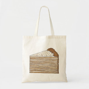 Medovik Honey Cake Slice Russian Ukrainian Dessert Tote Bag
