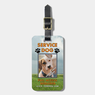Medowland Service Dog Photo ID Luggage Tag