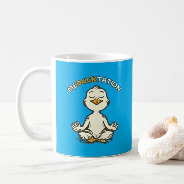 Meducktation Coffee Mug (With Donut)