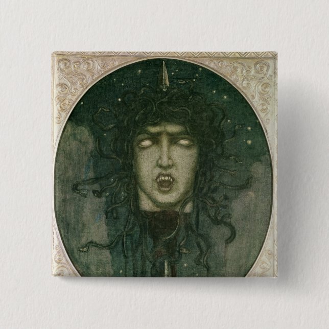 Medusa, 1919 15 cm square badge (Front)