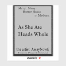 Medusa 2MMHeads Phrases 2025 Horror Book Awaynowe