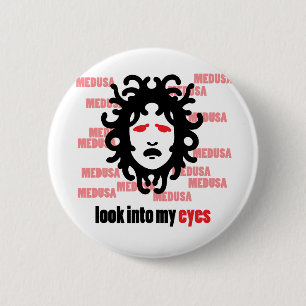 Medusa 6 Cm Round Badge
