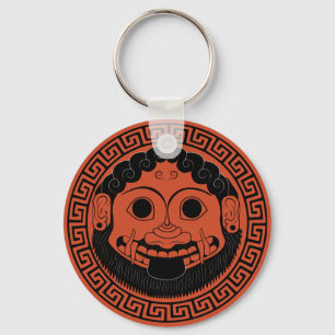 Medusa Apotropaic Ancient Greek Art Key Ring