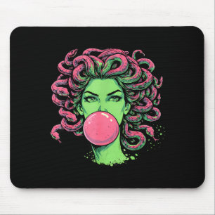 Medusa bubblegum greek mythological snake hair mouse mat