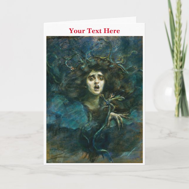 Medusa by Alice Pike Barney Thank You Card (Front)