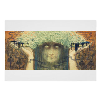 Medusa by Jean Delville, 1893 Poster