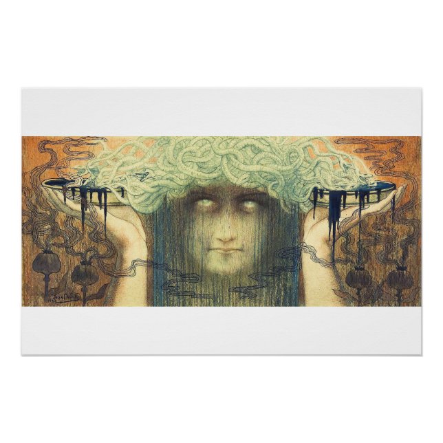 Medusa by Jean Delville, 1893 Poster (Front)