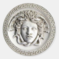 Medusa by Rondanini (Cameo White) Classic Sticker