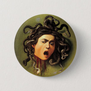 Medusa, Caravaggio 6 Cm Round Badge