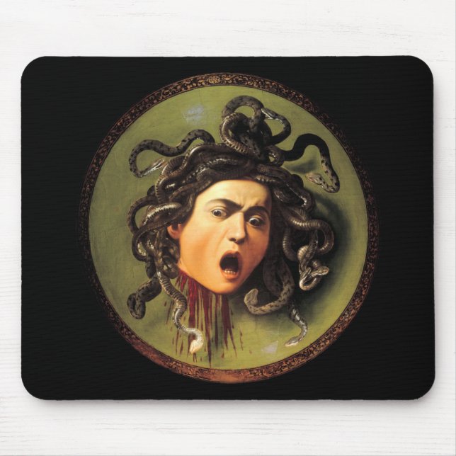 Medusa, Caravaggio Mouse Mat (Front)