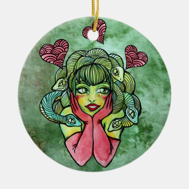 Medusa                                             ceramic tree decoration (Front)