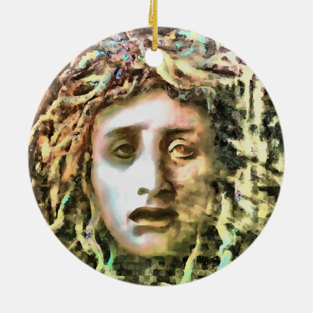 Medusa Ceramic Tree Decoration (Back)