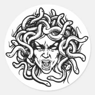 Medusa Classic Round Sticker
