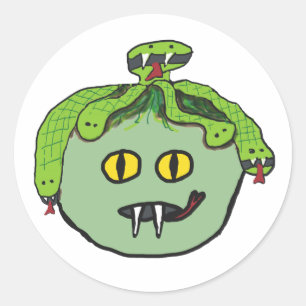 Medusa Classic Round Sticker