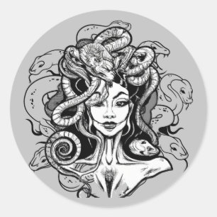 Medusa Classic Round Sticker