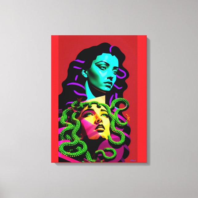 Medusa Distracted   Canvas Print (Front)