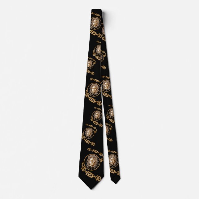 Medusa Eyes Gold Tie (Front)