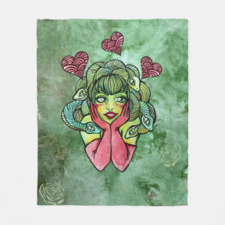Medusa fleece blanket