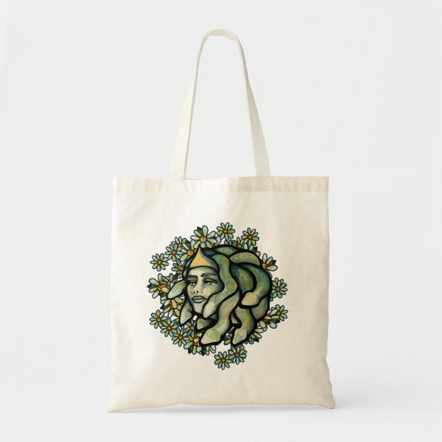 Medusa Floral Artwork Gorgon Woman                 Tote Bag (Front)