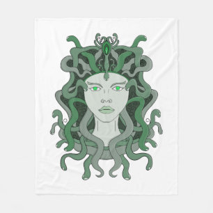Medusa Gorgo Snake Gorgon Monster Greek Mythology Fleece Blanket