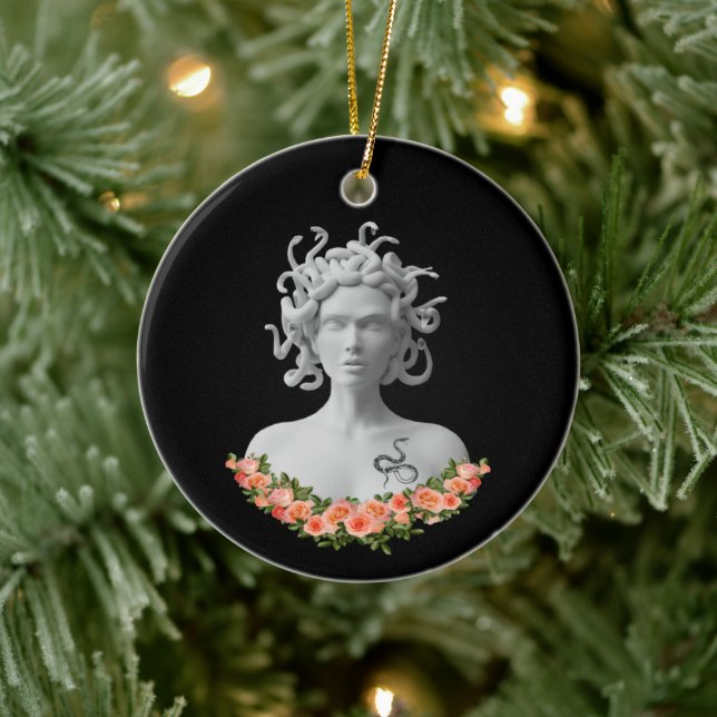 Medusa Gorgon Greek Mythology Ceramic Tree Decoration (Tree)