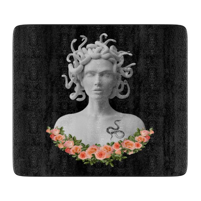 Medusa Gorgon Greek Mythology Cutting Board (Front)