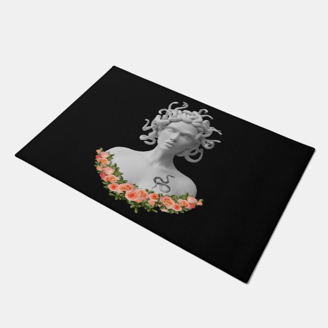 Medusa Gorgon Greek Mythology Doormat (Angled)