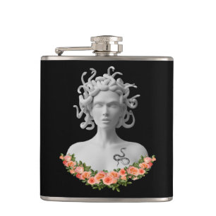 Medusa Gorgon Greek Mythology Hip Flask