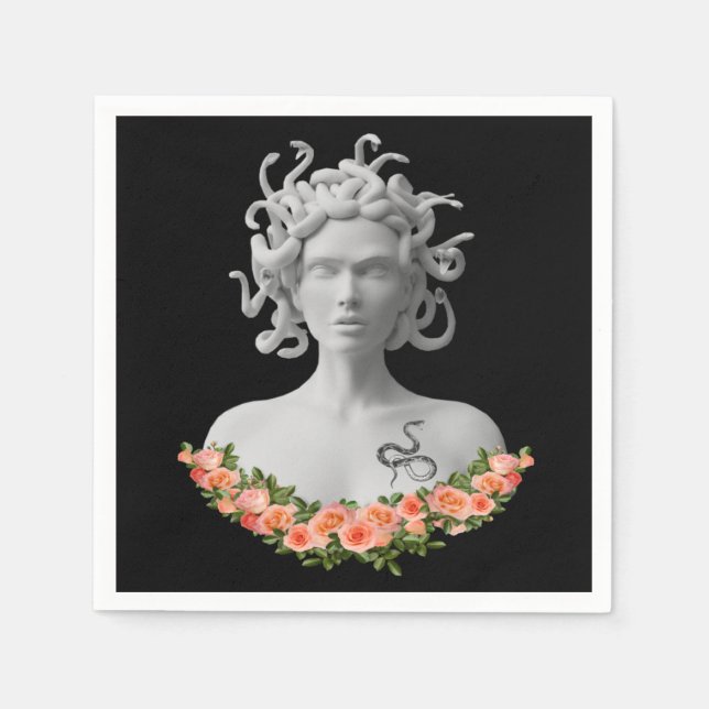 Medusa Gorgon Greek Mythology Napkin (Front)