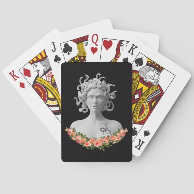 Medusa Gorgon Greek Mythology Playing Cards (Back)