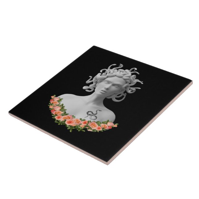 Medusa Gorgon Greek Mythology Tile (Side)