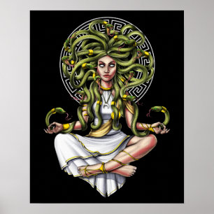 Medusa Gorgon Meditation Poster