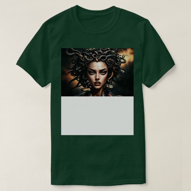 Medusa Gorgon portrait T-Shirt (Design Front)
