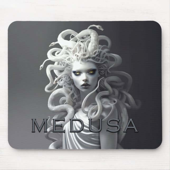Medusa, Greek Mythology Snake Goddess, Gorgon #2 Mouse Mat (Front)