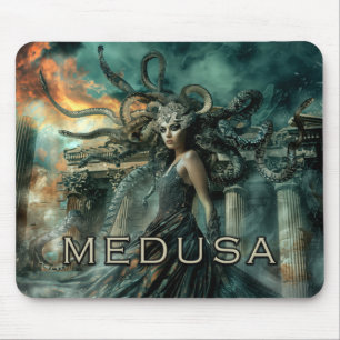 Medusa, Greek Mythology Snake Goddess, Gorgon #3 Mouse Mat