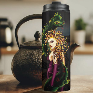 Medusa Greek Mythology Snake Gorgon Thermal Tumbler