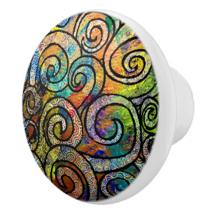 Medusa Hair Ceramic Knob