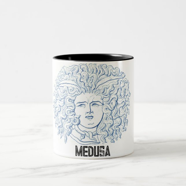 Medusa - Head Two-Tone Coffee Mug (Center)