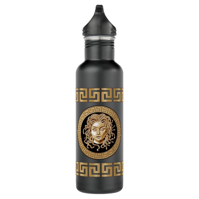 Medusa Medallion Gold 710 Ml Water Bottle (Right)