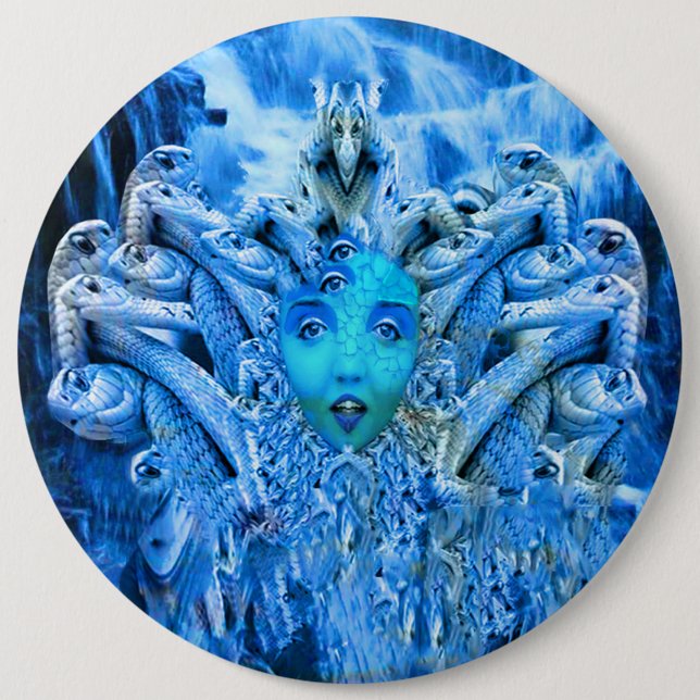Medusa Metamorphosis 6 Cm Round Badge (Front)
