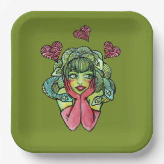 Medusa paper plate