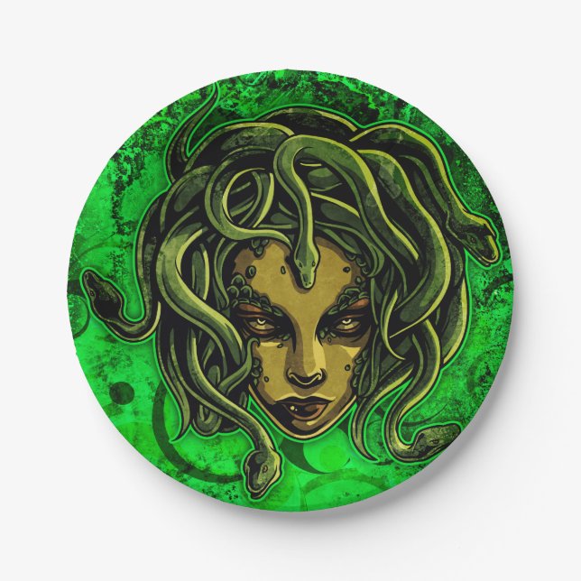Medusa Paper Plate (Front)