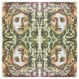 Medusa Portrait of a Gorgon Fabric