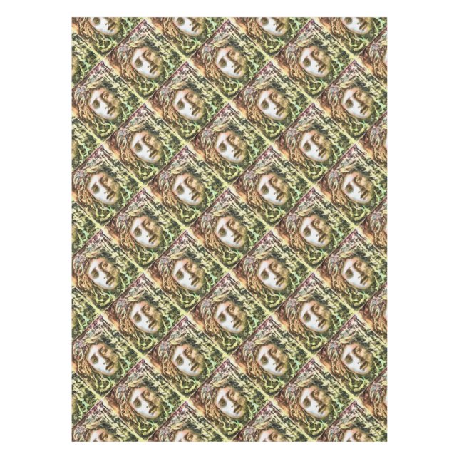 Medusa Portrait of a Gorgon Tablecloth (Front)
