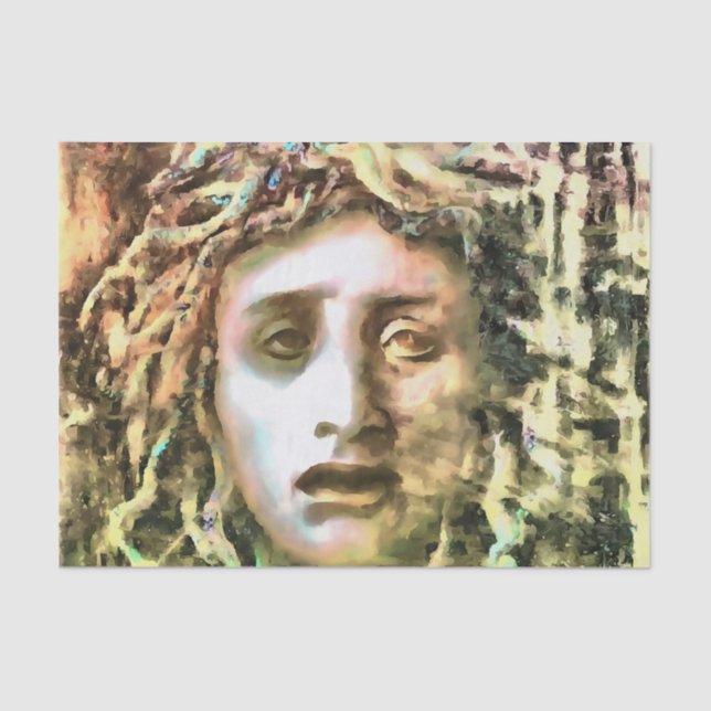 Medusa Portrait of a Gorgon Tissue Paper (Front)