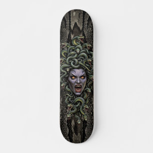 Medusa Queen of Stone Gorgon Horror Skateboard
