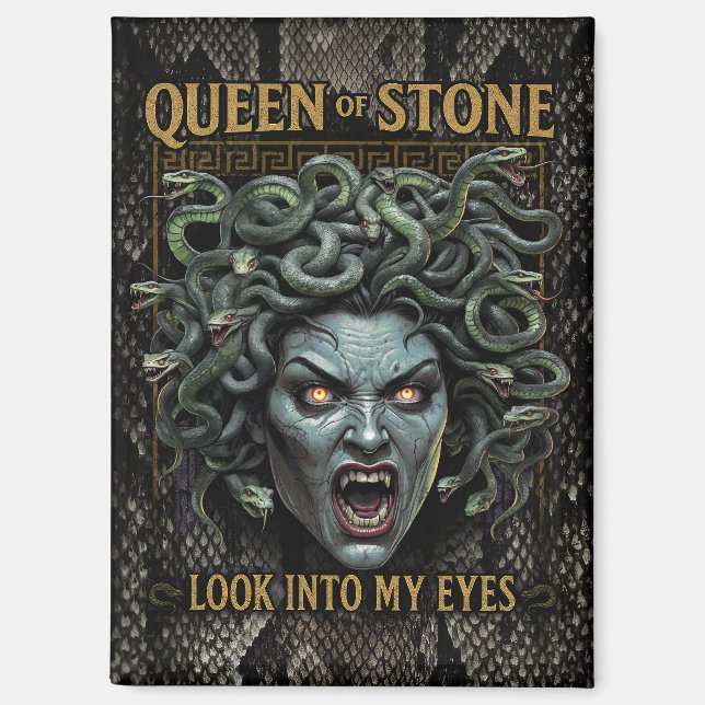 Medusa Queen of Stone Magnet (Front)